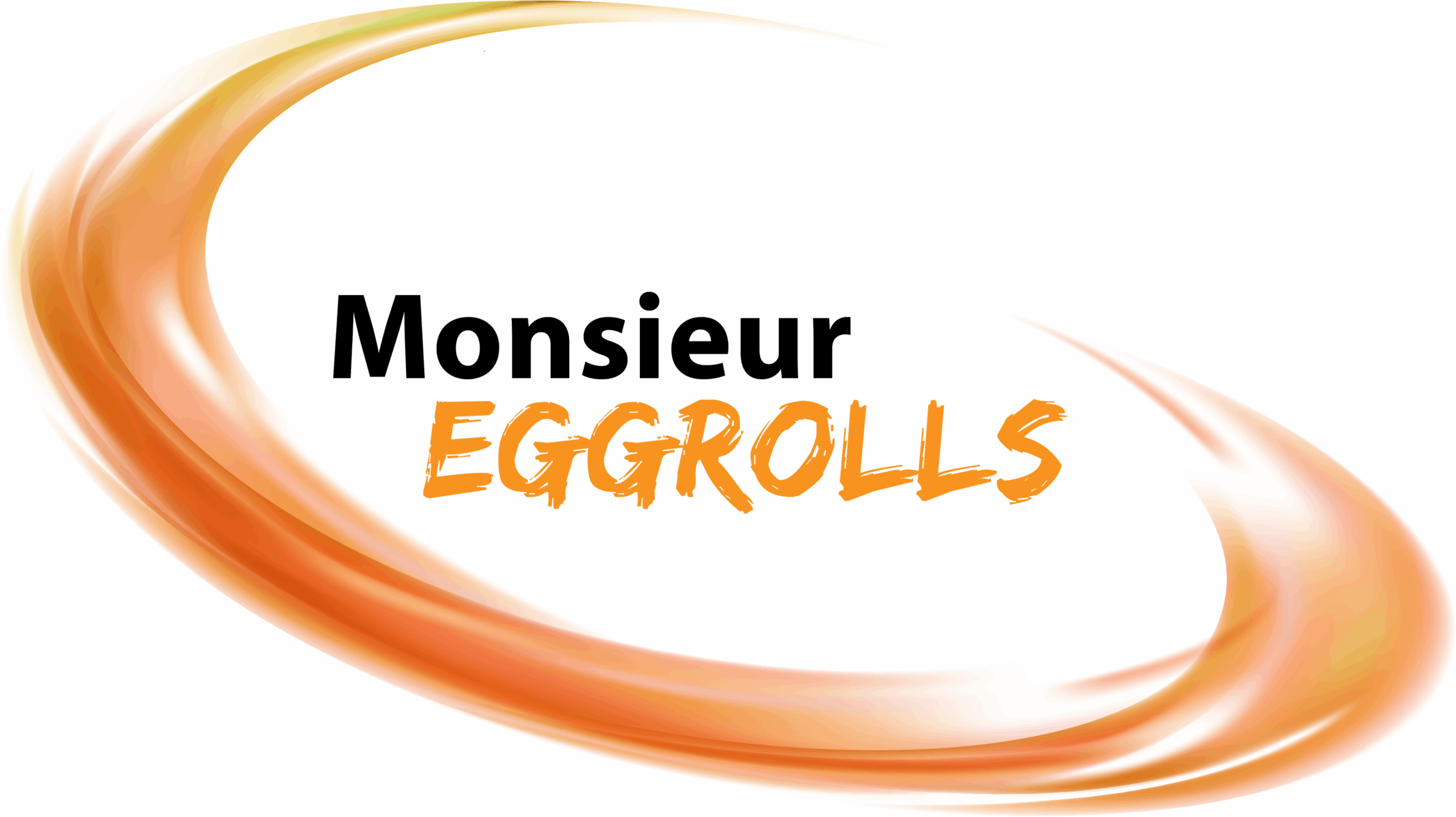 1- Logo Monsieur Eggrolls fond noir écriture noire