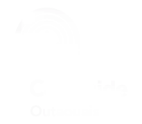 Logo de Centraide Outaouais, partenaire de la BASE Banque Alimentaire Services Entraide. Le logo est blanc sur fond transparent